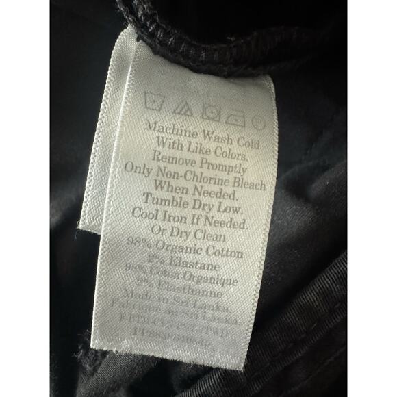 Everlane The Easy Pant Black Pull On Straight Leg Pockets 12 / XL - Picture 7 of 7